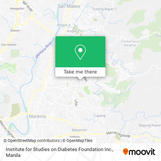 Institute for Studies on Diabetes Foundation Inc. map