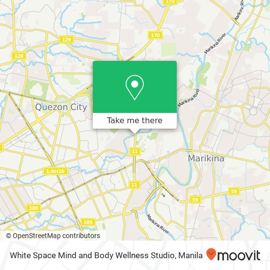 White Space Mind and Body Wellness Studio map