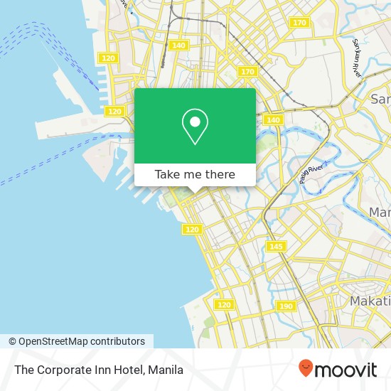 The Corporate Inn Hotel map