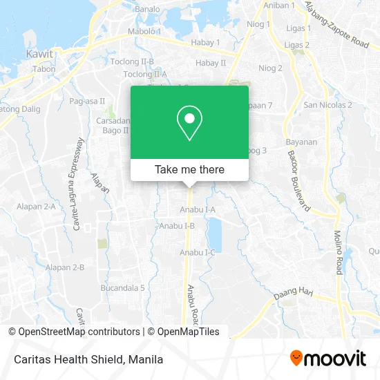 Caritas Health Shield map