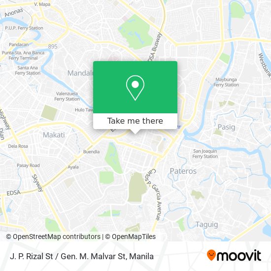 J. P. Rizal St / Gen. M. Malvar St map