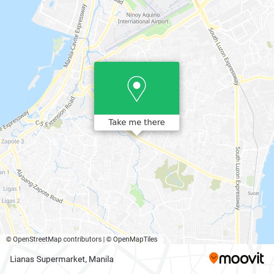 Lianas Supermarket map
