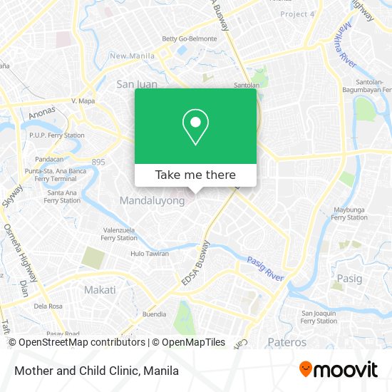 Mother and Child Clinic map