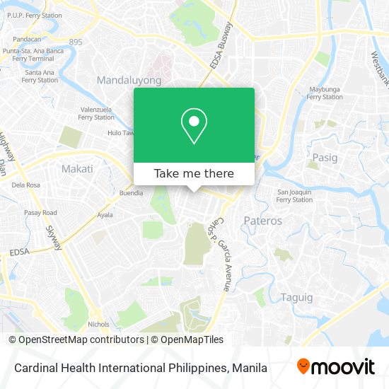 Cardinal Health International Philippines map