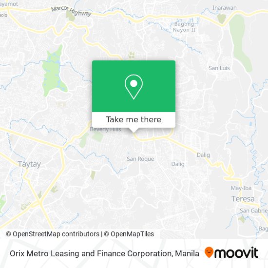 Orix Metro Leasing and Finance Corporation map