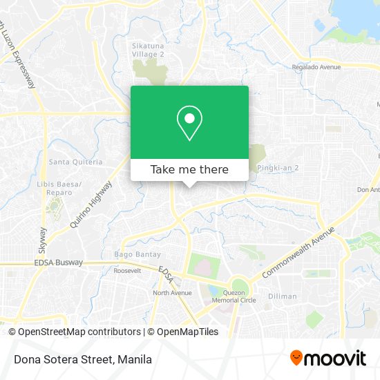 Dona Sotera Street map