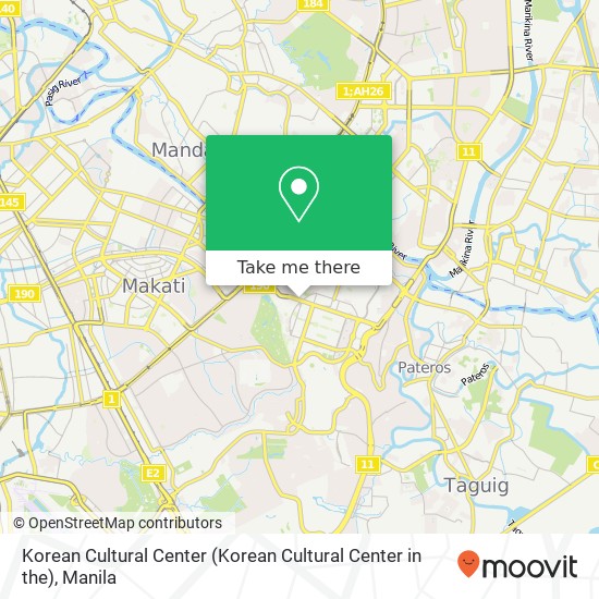 Korean Cultural Center (Korean Cultural Center in the) map