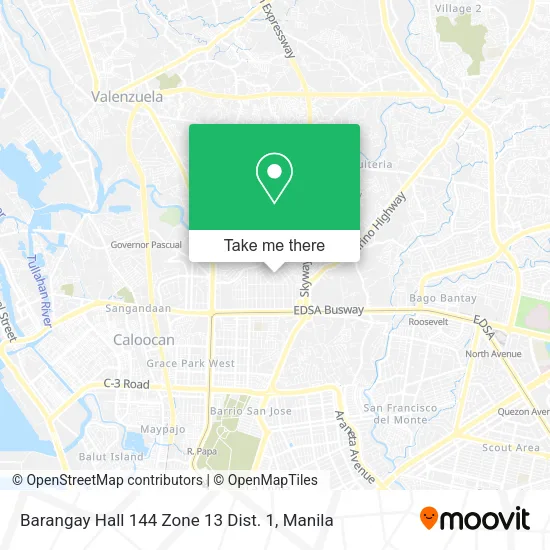 Barangay Hall 144 Zone 13 Dist. 1 map