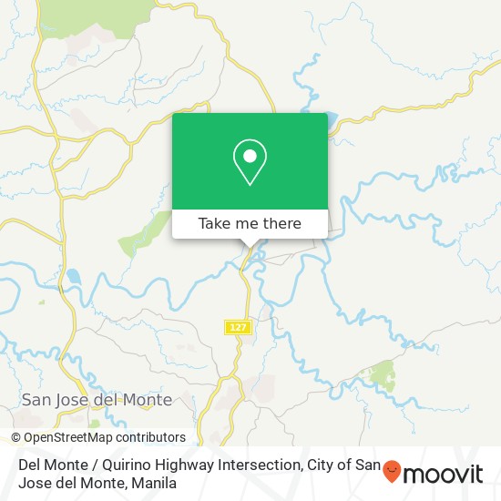 Del Monte / Quirino Highway Intersection, City of San Jose del Monte map