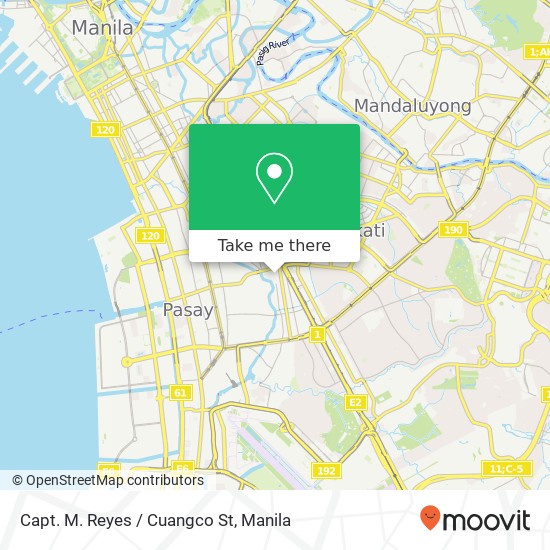 Capt. M. Reyes / Cuangco St map