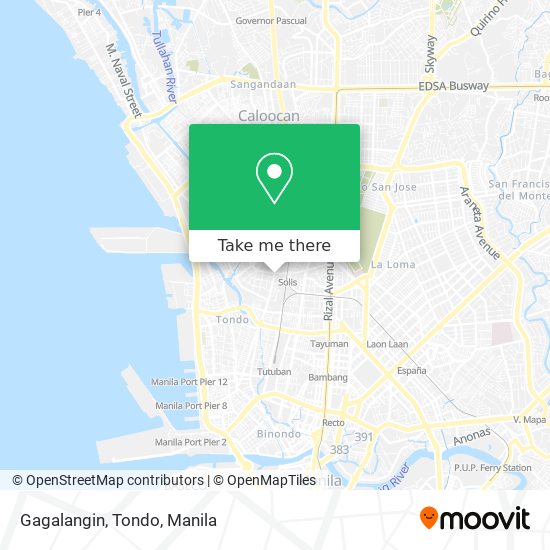 Gagalangin, Tondo map