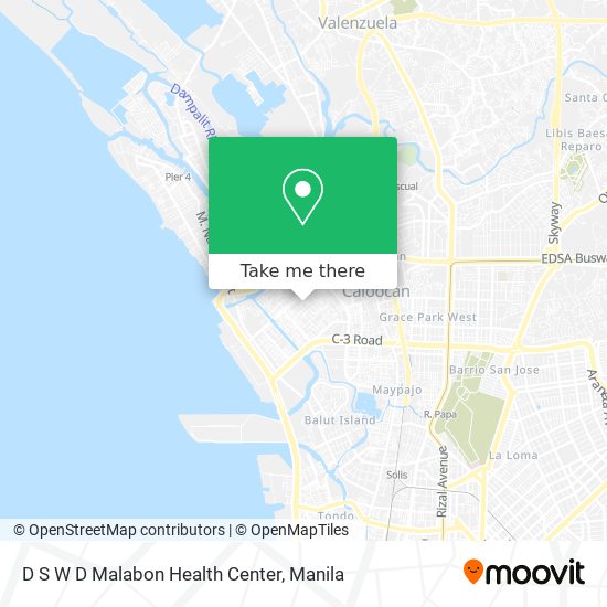 D S W D Malabon Health Center map