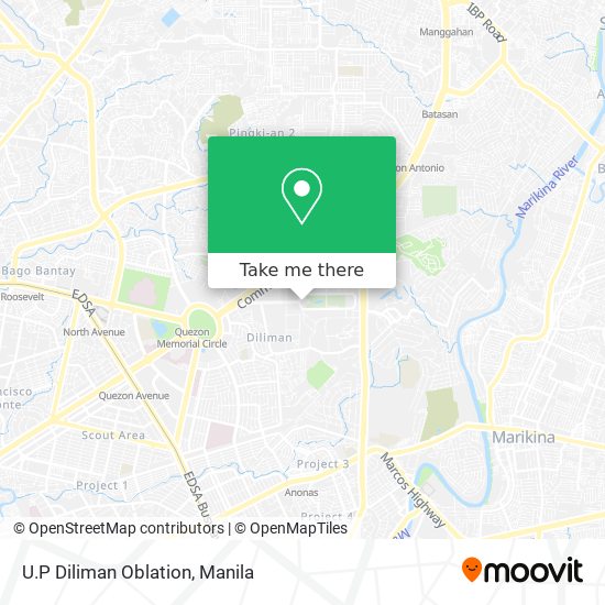 U.P Diliman Oblation map