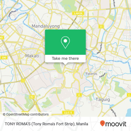 TONY ROMA'S (Tony Roma's Fort Strip) map