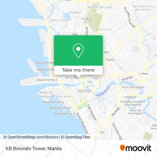 KB Binondo Tower map