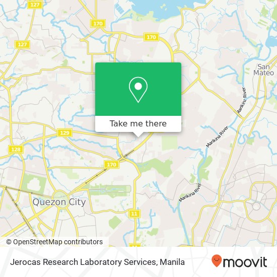 Jerocas Research Laboratory Services map