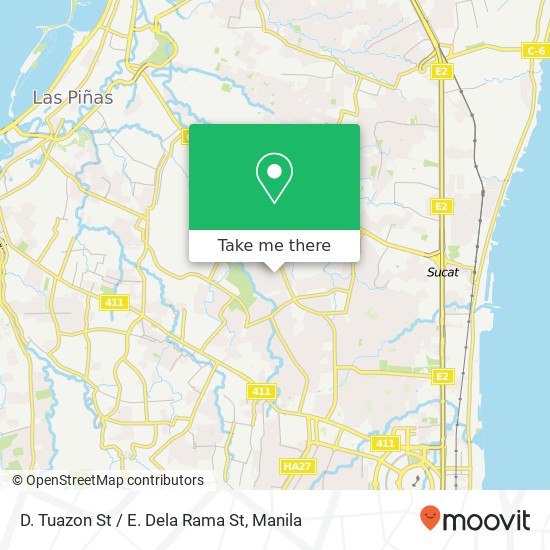 D. Tuazon St / E. Dela Rama St map