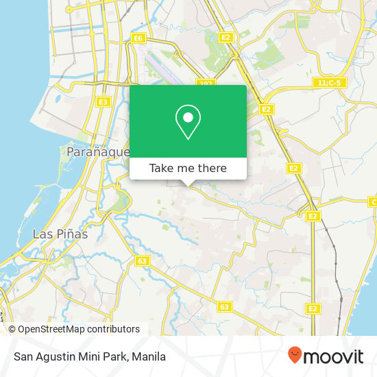 San Agustin Mini Park map