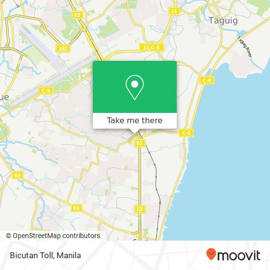 Bicutan Toll map