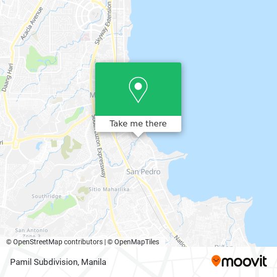 Pamil Subdivision map