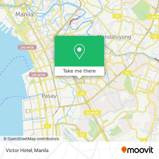 Victor Hotel map