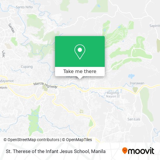 St. Therese of the Infant Jesus School map