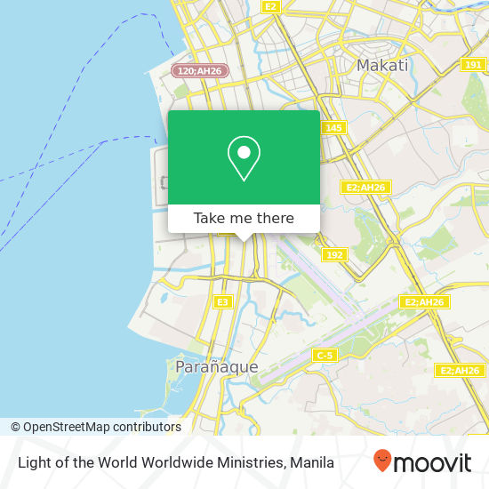 Light of the World Worldwide Ministries map