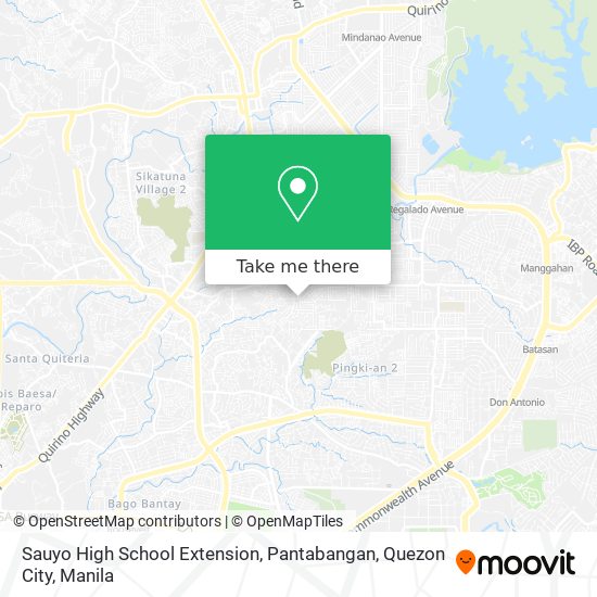 Sauyo High School Extension, Pantabangan, Quezon City map