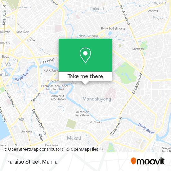 Paraiso Street map