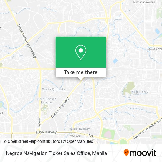 Negros Navigation Ticket Sales Office map