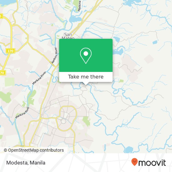 Modesta map