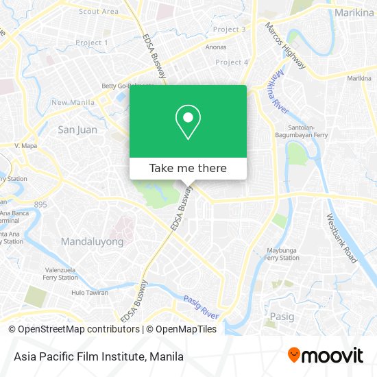 Asia Pacific Film Institute map