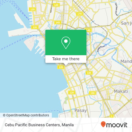 Cebu Pacific Business Centers map