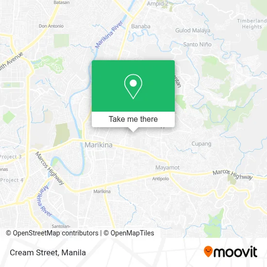 Cream Street map
