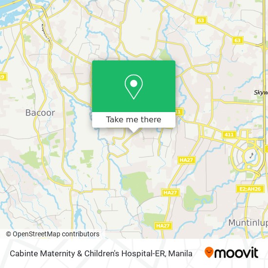 Cabinte Maternity & Children's Hospital-ER map