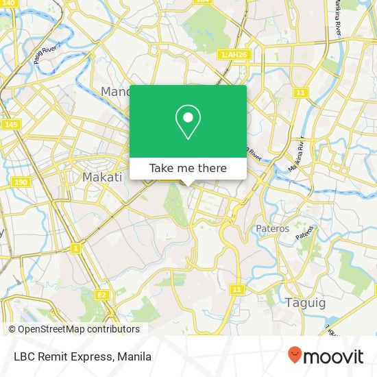 LBC Remit Express map