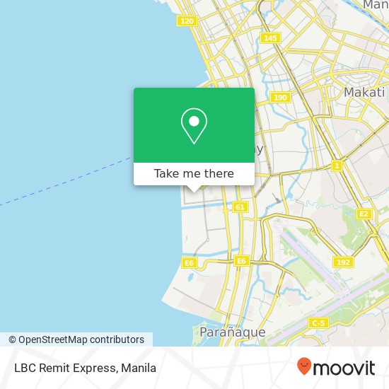 LBC Remit Express map