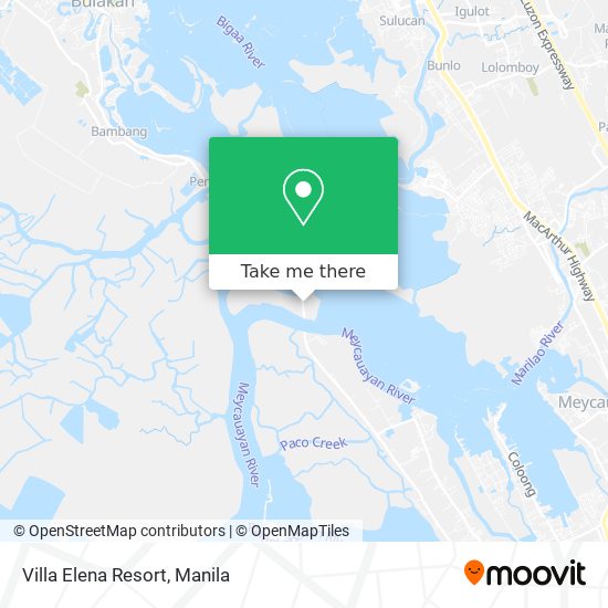 Villa Elena Resort map