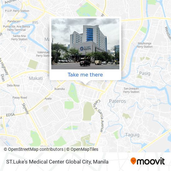 ST.Luke's Medical Center Global City map
