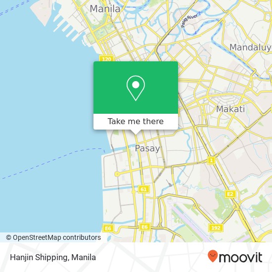 Hanjin Shipping map