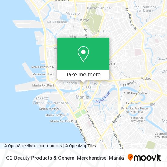 G2 Beauty Products & General Merchandise map