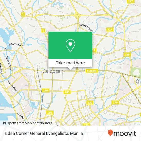 Edsa Corner General Evangelista map