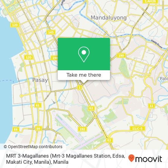 MRT 3-Magallanes (Mrt-3 Magallanes Station, Edsa, Makati City, Manila) map