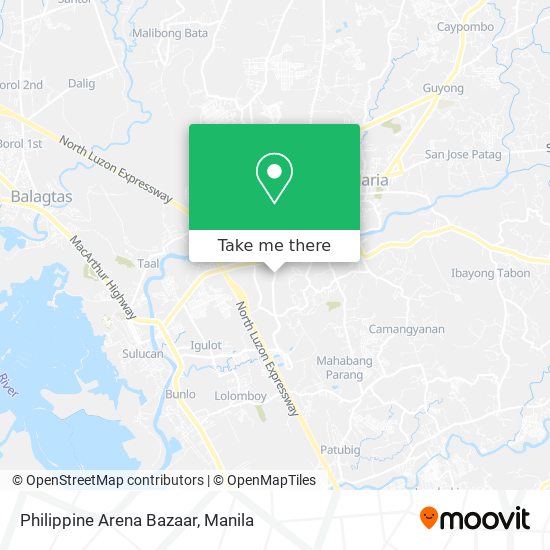 Philippine Arena Bazaar map