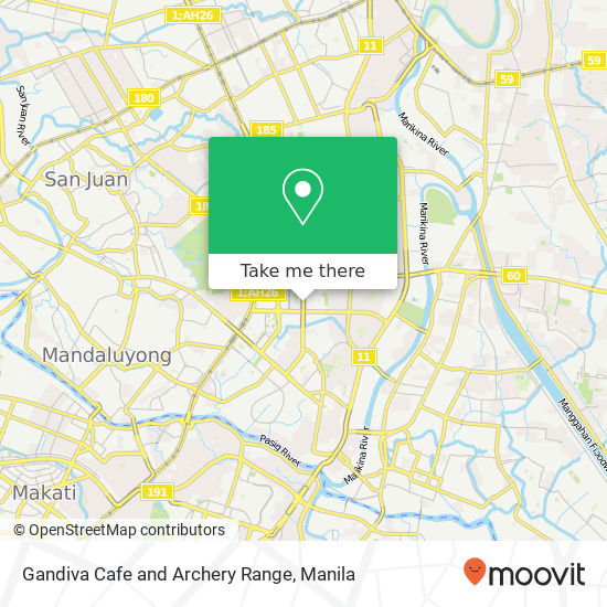 Gandiva Cafe and Archery Range map