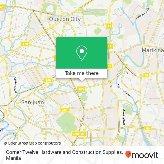 Corner Twelve Hardware and Construction Supplies map