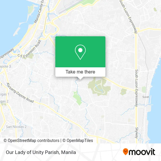 Our Lady of Unity Parish map