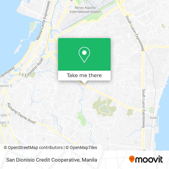 San Dionisio Credit Cooperative map