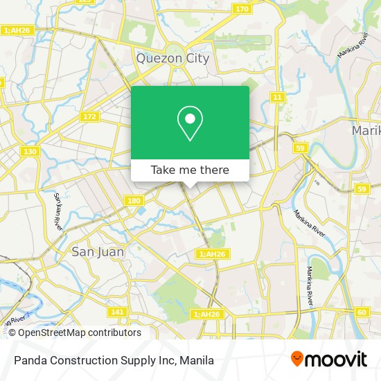 Panda Construction Supply Inc map