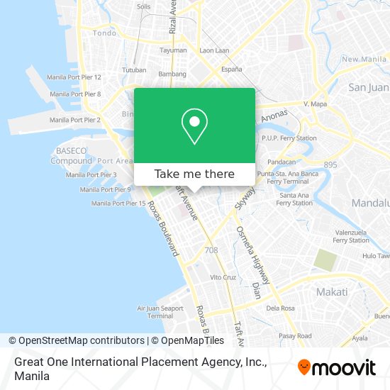 Great One International Placement Agency, Inc. map